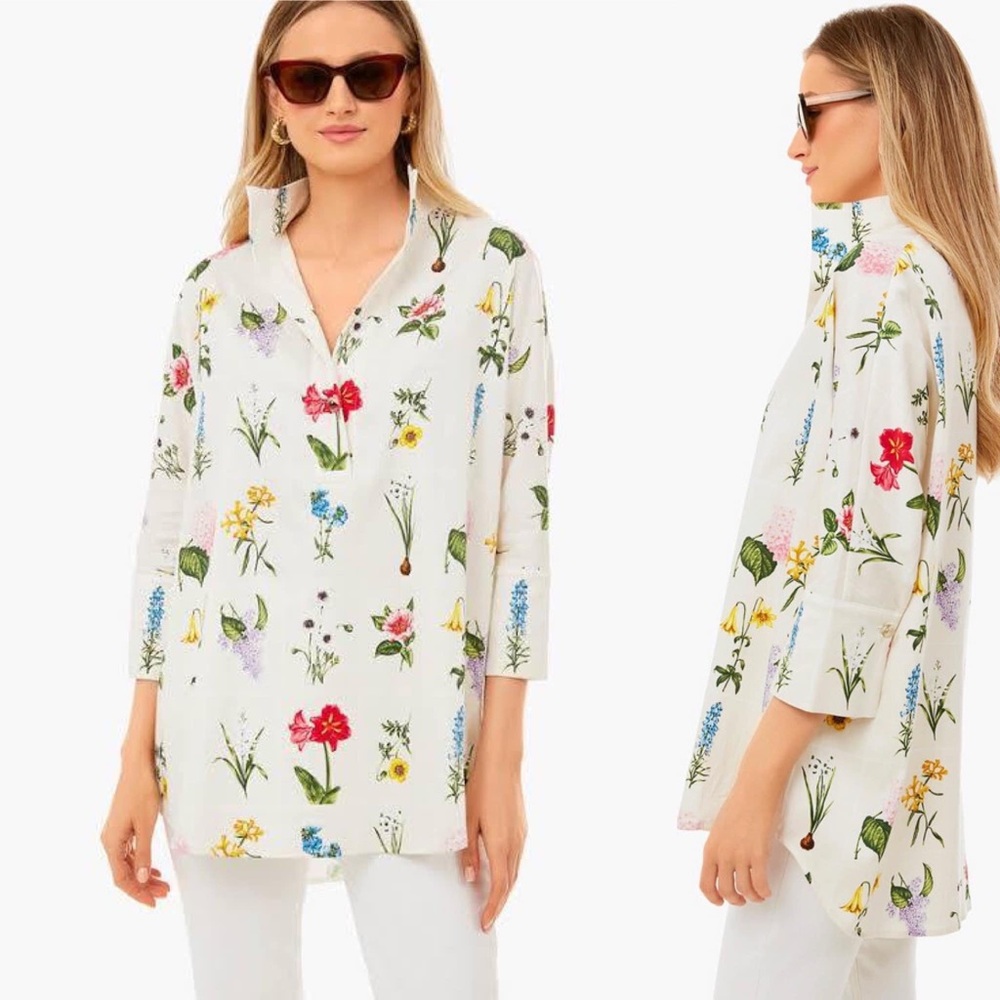 Tuckernuck Willow Blouse Fresh Buds Sz L NWT